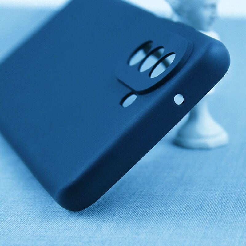 Husa pentru Huawei NOVA 10, Flippy, Liquid Silicone, cu Microfibra pe interior, Protectie Antisoc, Albastru Inchis - vivimall.ro