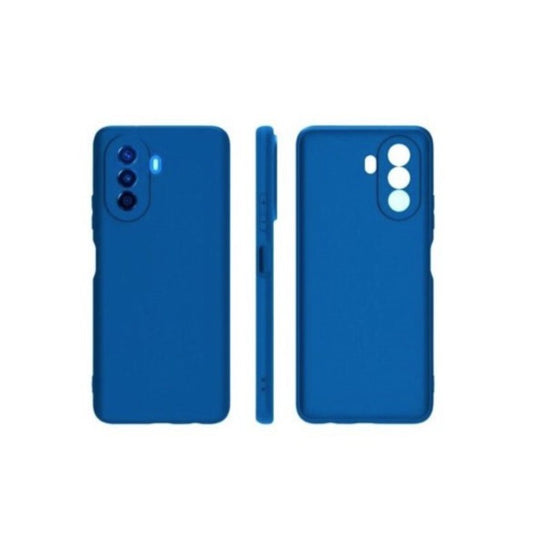 Husa pentru Huawei NOVA 10, Vivimall, Liquid Silicone, cu Microfibra pe interior, Protectie Antisoc, Albastru Inchis - vivimall.ro