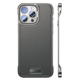 Husa pentru iPhone 15 Pro, husa de protectie pentru telefon, Vivimall, Design Modern fara margini, Subtire, Gri - vivimall.ro