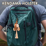 Husa pentru Kendama, Flippy, Husa de Depozitare pentru Kendama, din Piele Ecologica, Catarama cu Agatare pentru Transportare, Model Breloc Simplu, 19.5 x 2.5 cm, Maro - vivimall.ro