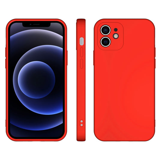 Husa pentru Samsung Galaxy A33 5G, Vivimall, Liquid Silicone, cu Microfibra pe interior, Protectie Antisoc, Rosu - vivimall.ro