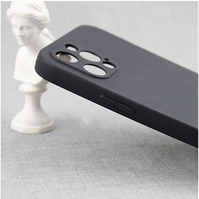 Husa pentru Samsung Galaxy S22 Ultra, Flippy, Liquid Silicone, cu Microfibra pe interior, Protectie Antisoc, Negru - vivimall.ro