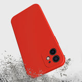 Husa pentru Samsung Galaxy S22 Ultra, Flippy, Liquid Silicone, cu Microfibra pe interior, Protectie Antisoc, Rosu - vivimall.ro