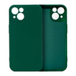 Husa pentru Samsung Galaxy S22 Ultra, Flippy, Liquid Silicone, cu Microfibra pe interior, Protectie Antisoc, Verde inchis - vivimall.ro