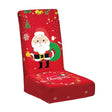Husa pentru scaun, Vivimall, Tematica Craciun, Model 4 Mos Craciun cu Sacul, Rosu - vivimall.ro