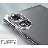 Husa Protect Plus pentru Huawei NOVA 9 SE, Flippy, Silicon Subtire, Transparenta - vivimall.ro