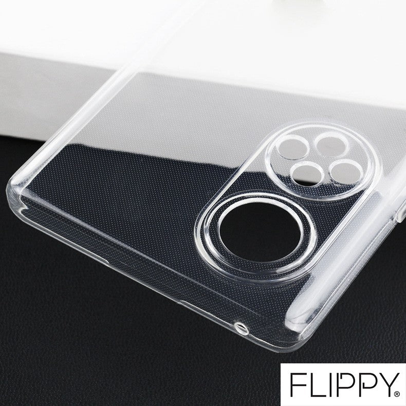 Husa Protect Plus pentru Huawei NOVA 9 SE, Flippy, Silicon Subtire, Transparenta - vivimall.ro