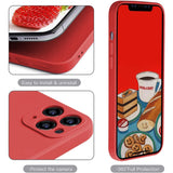 Husa protectie compatibila cu Apple iPhone 11 Pro Liquid Silicone Case Rosu - vivimall.ro