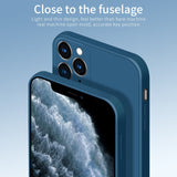 Husa protectie compatibila cu Apple iPhone 11 Pro Max Liquid Silicone Case Albastru inchis - vivimall.ro