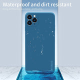 Husa protectie compatibila cu Apple iPhone 11 Pro Max Liquid Silicone Case Albastru inchis - vivimall.ro