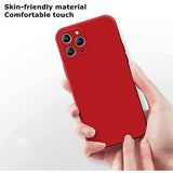 Husa protectie compatibila cu Apple iPhone 11 Pro Max Liquid Silicone Case Rosu - vivimall.ro