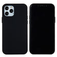 Husă silicon lichid neagră pentru Apple iPhone 7/8/SE 2020, vedere frontală, model Liquid Silicone Case
