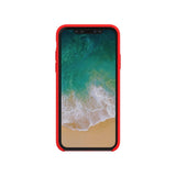 Husa protectie compatibila cu Apple iPhone X/XS Liquid Silicone Case Rosu - vivimall.ro
