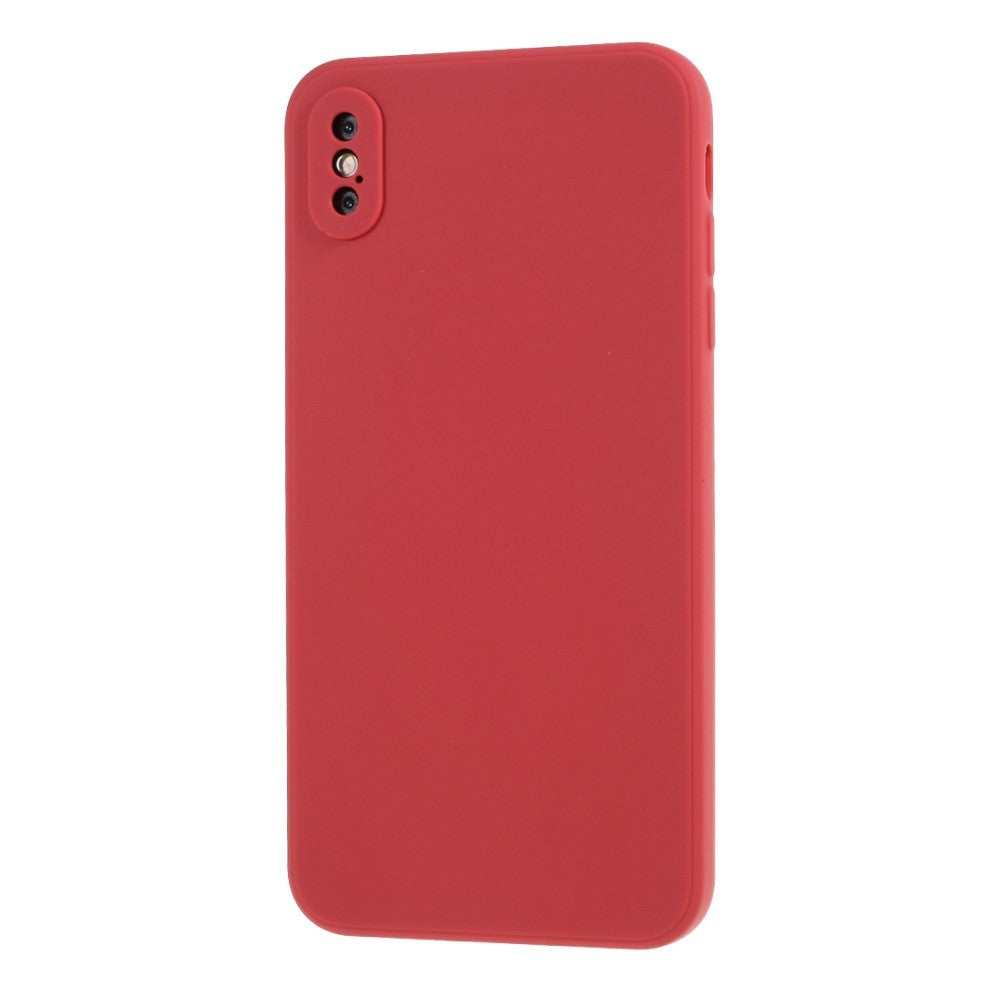 Husa protectie compatibila cu Apple iPhone X/XS Liquid Silicone Case Rosu - vivimall.ro