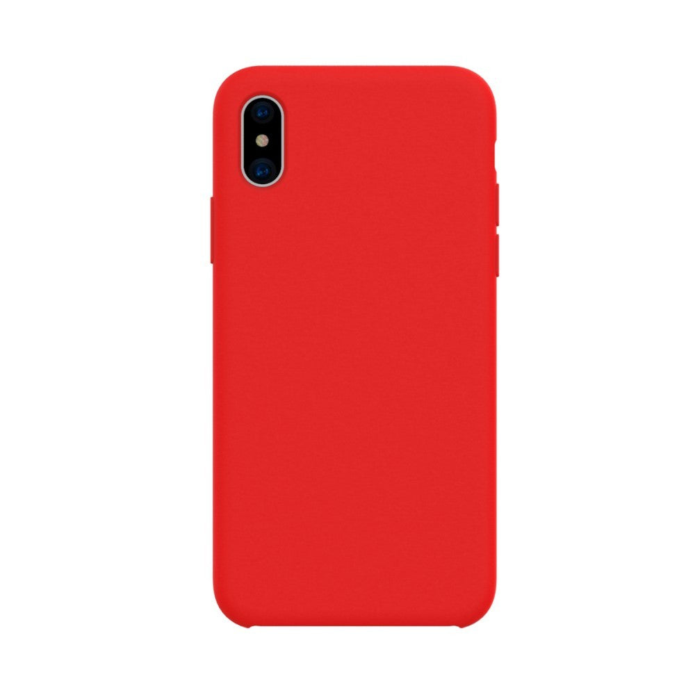 Husa protectie compatibila cu Apple iPhone X/XS Liquid Silicone Case Rosu - vivimall.ro