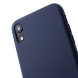 Husa protectie compatibila cu Apple iPhone XR Liquid Silicone Case Albastru inchis - vivimall.ro