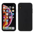 Husă silicon lichid Apple iPhone XR negru, vedere frontală, model Liquid Silicone Case
