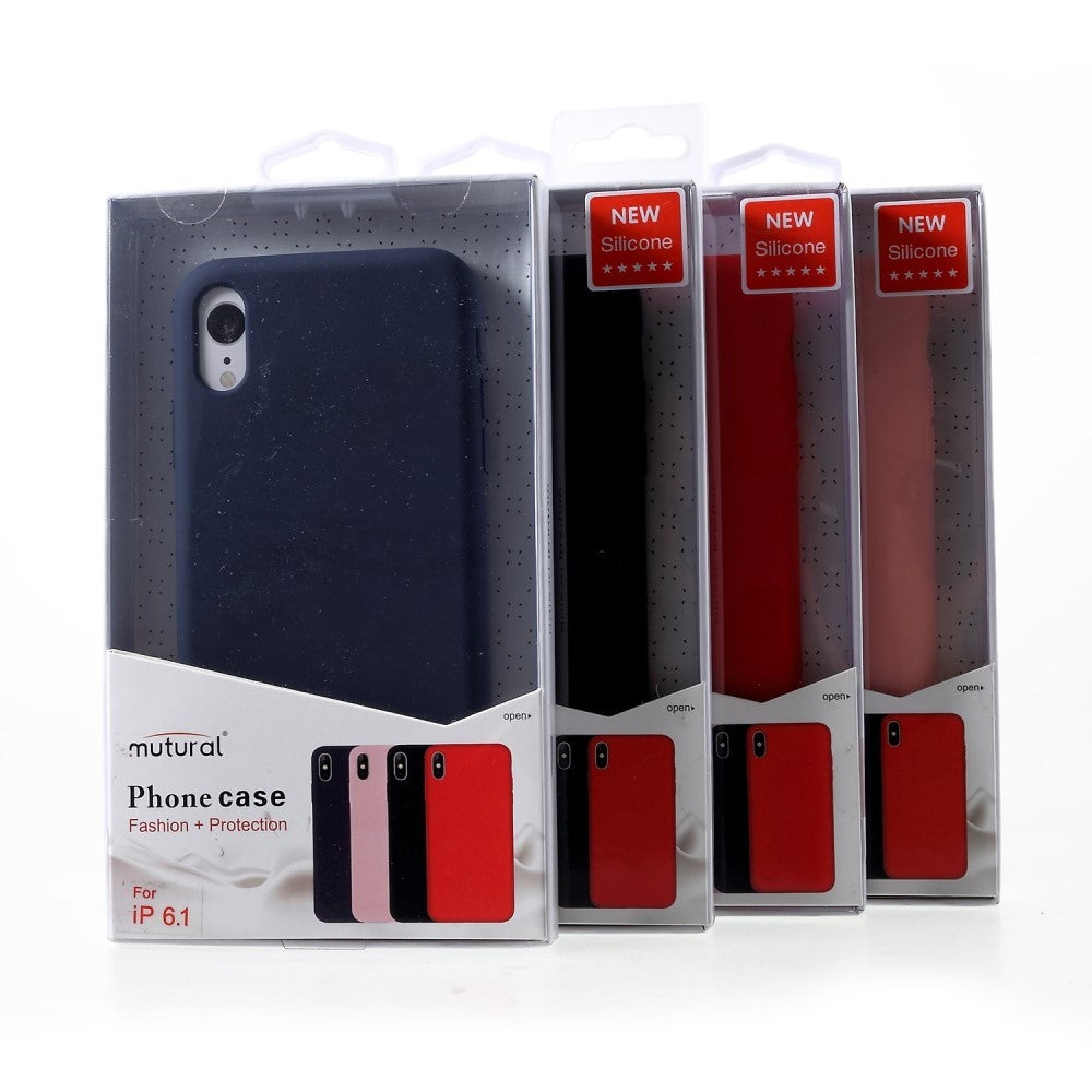 Husa protectie compatibila cu Apple iPhone XR Liquid Silicone Case Rosu - vivimall.ro