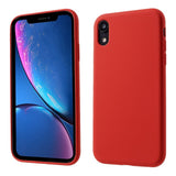 Husa protectie compatibila cu Apple iPhone XR Liquid Silicone Case Rosu - vivimall.ro