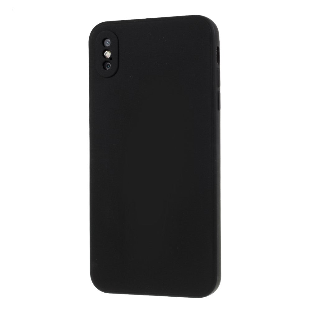Husa protectie compatibila cu Apple iPhone XS Liquid Silicone Case Negru - vivimall.ro