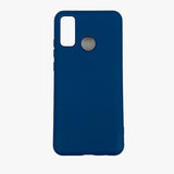 Husa protectie compatibila cu Huawei P Smart 2020 Liquid Silicone Case Albastru inchis - vivimall.ro