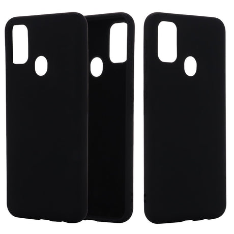 Husa protectie compatibila cu Huawei P Smart 2020 Liquid Silicone Case Negru - vivimall.ro