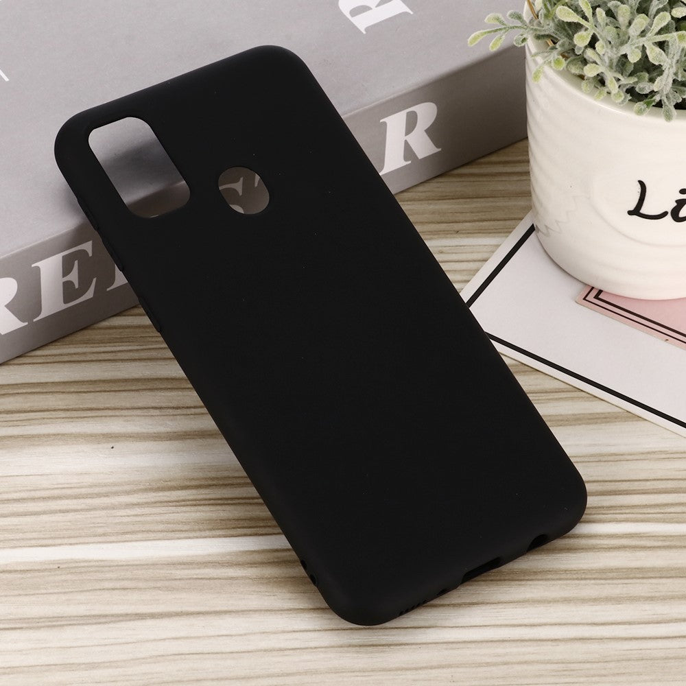 Husa protectie compatibila cu Huawei P Smart 2020 Liquid Silicone Case Negru - vivimall.ro