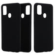 Husa protectie compatibila cu Huawei P Smart 2020 Liquid Silicone Case Negru - vivimall.ro