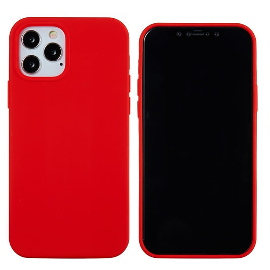 Husa protectie compatibila cu Huawei P40 Lite Liquid Silicone Case Rosu - vivimall.ro