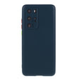 Husa protectie compatibila cu Huawei P40 Pro Liquid Silicone Case Albastru inchis - vivimall.ro