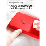 Husa protectie compatibila cu Huawei P40 Pro Liquid Silicone Case Rosu - vivimall.ro