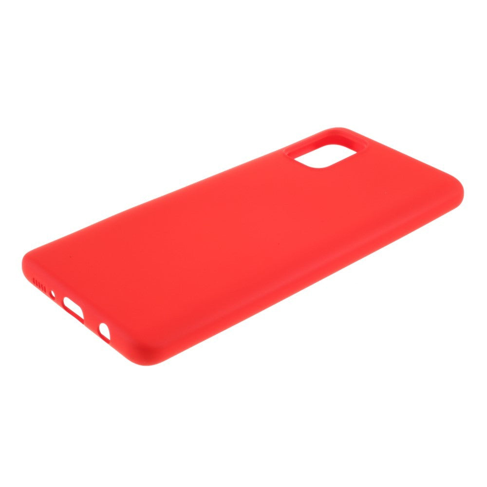 Husa protectie compatibila cu Samsung A51 Liquid Silicone Case Rosu - vivimall.ro