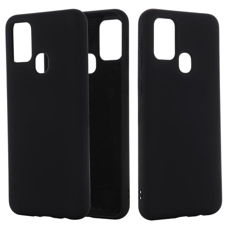 Husa protectie compatibila cu Samsung Galaxy A21S Liquid Silicone Case Negru - vivimall.ro