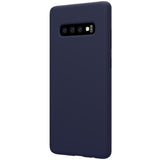 Husa protectie compatibila cu Samsung S10 Plus Liquid Silicone Case Albastru inchis - vivimall.ro