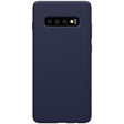 Husa protectie compatibila cu Samsung S10 Plus Liquid Silicone Case Albastru inchis - vivimall.ro