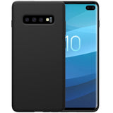 Husa protectie compatibila cu Samsung S10 Plus Liquid Silicone Case Negru - vivimall.ro