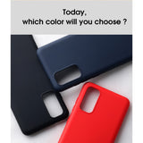 Husa protectie compatibila cu Samsung S20 Liquid Silicone Case Rosu - vivimall.ro