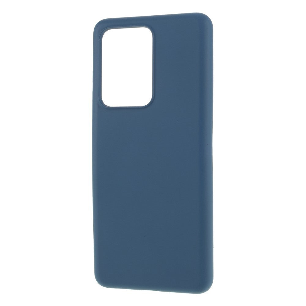 Husa protectie compatibila cu Samsung S20 Ultra Liquid Silicone Case Albastru inchis - vivimall.ro