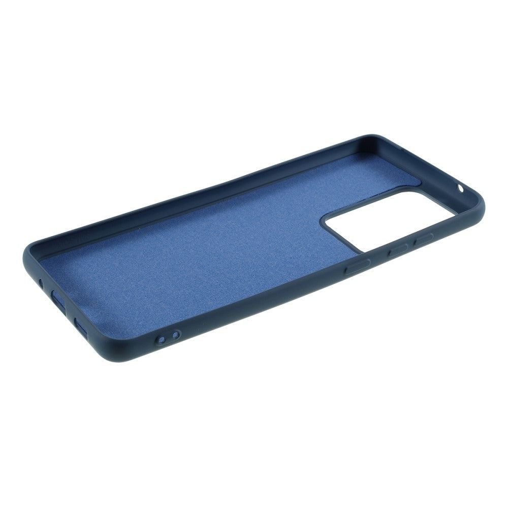 Husa protectie compatibila cu Samsung S20 Ultra Liquid Silicone Case Albastru inchis - vivimall.ro