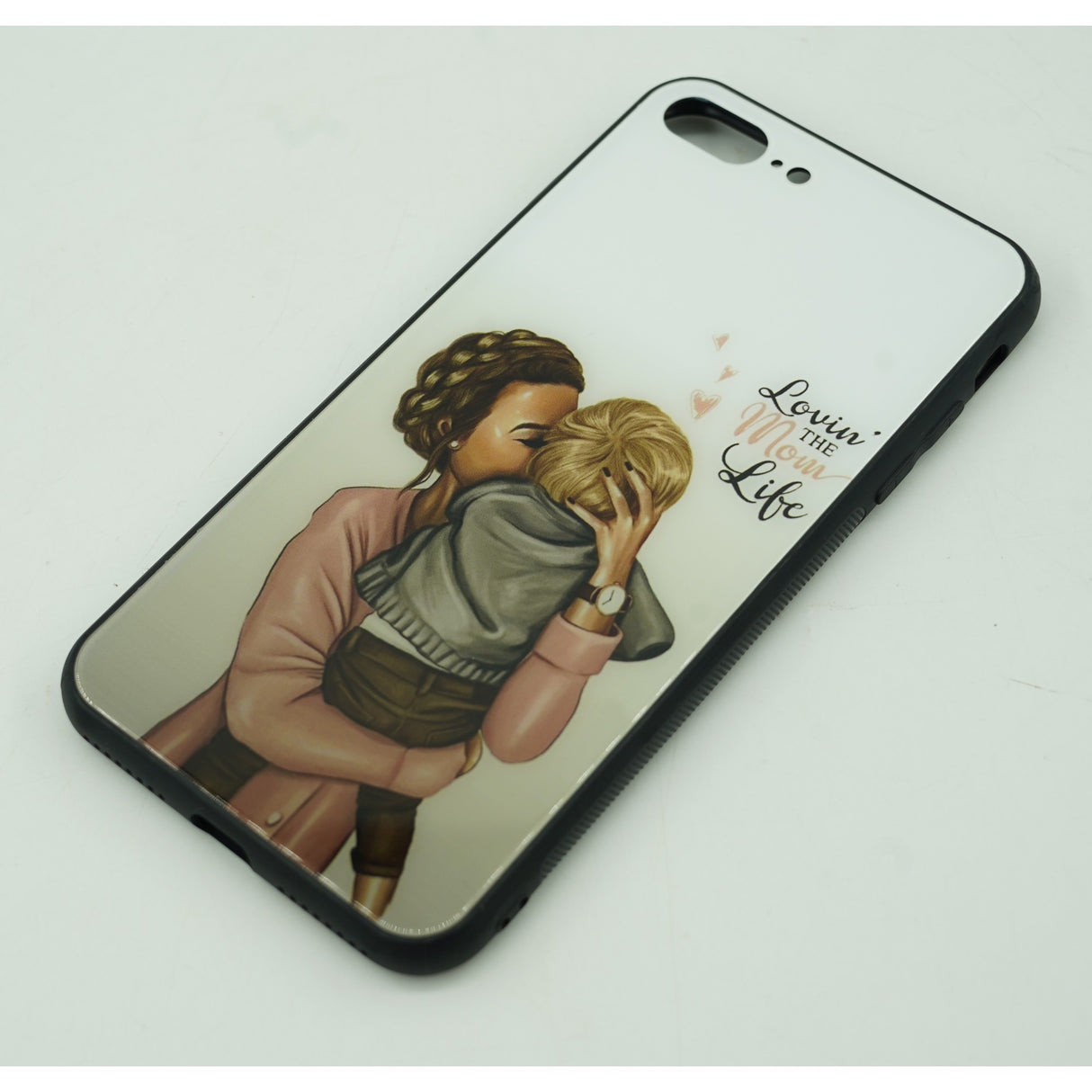 Husa protectie Flippy compatibila cu Apple iPhone 11 Glass print Lovin the Mom Multicolor - vivimall.ro