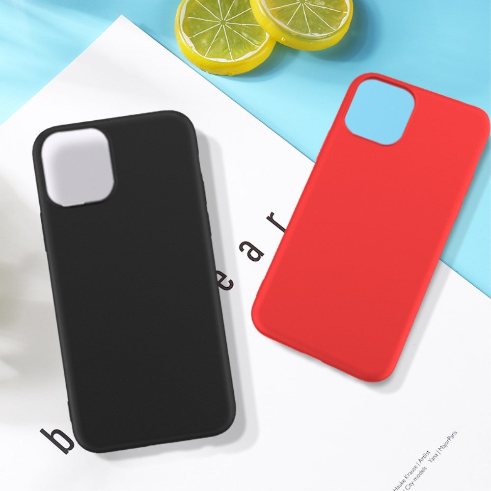 Husa protectie Flippy compatibila cu Apple iPhone 11 Liquid Silicone Case Rosu - vivimall.ro