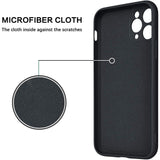 Husa protectie Flippy compatibila cu Apple iPhone 11 Pro Liquid Silicone Ring cu suport rotativ Negru - vivimall.ro