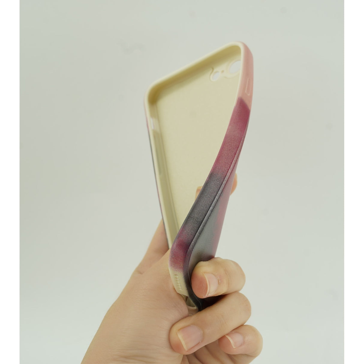 Husa protectie Flippy compatibila cu Apple iPhone 11 Pro Tpu Ombre, Roz/Mov/Negru - vivimall.ro