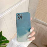 Husa protectie Flippy compatibila cu Apple iPhone 11 Tpu Ombre, Verde/Alb - vivimall.ro