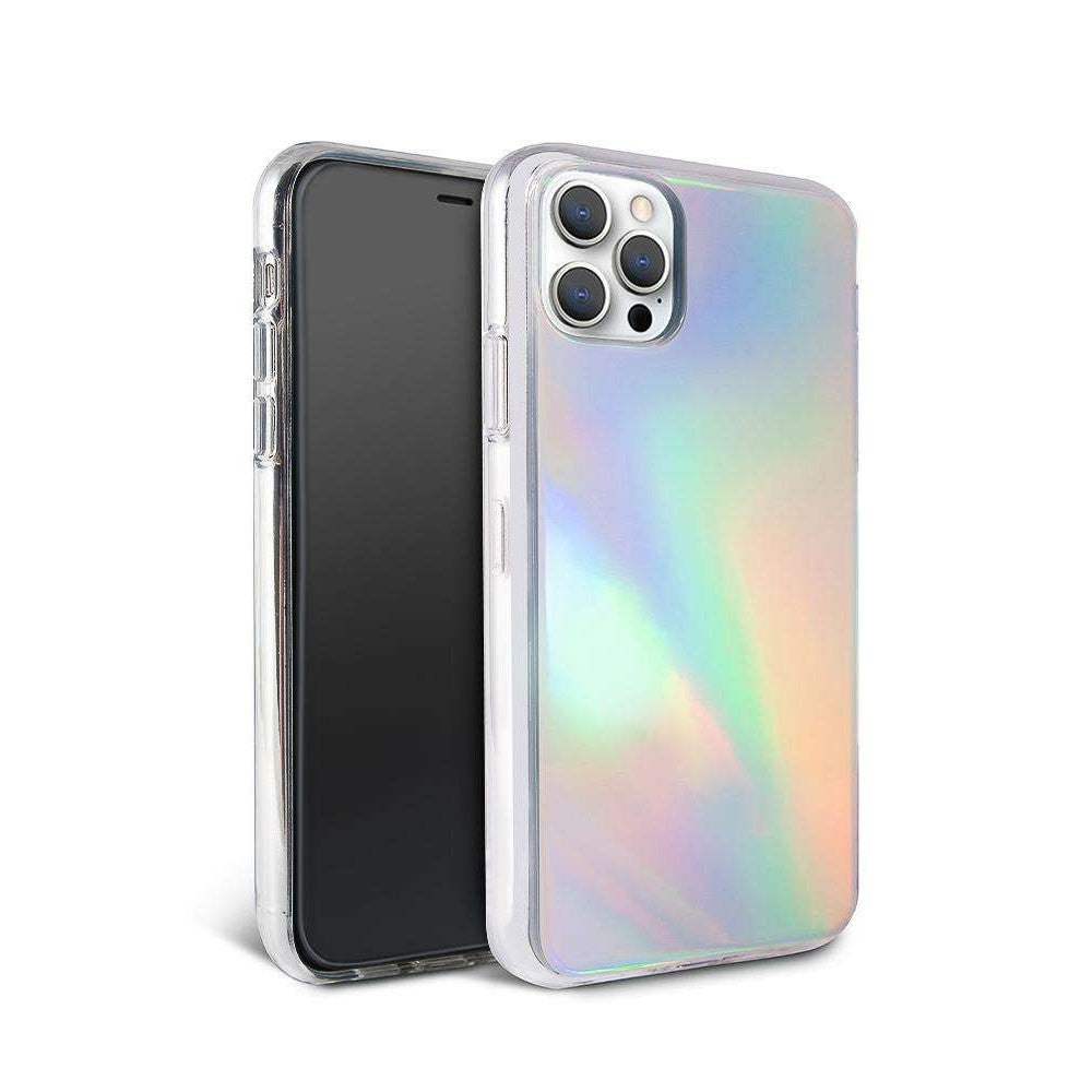 Husa protectie Flippy compatibila cu Apple iPhone 12/12 Pro Laser Gradient Case Cameleon - vivimall.ro