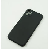 Husa protectie Flippy compatibila cu Apple iPhone 12 Liquid Silicone Case Negru - vivimall.ro