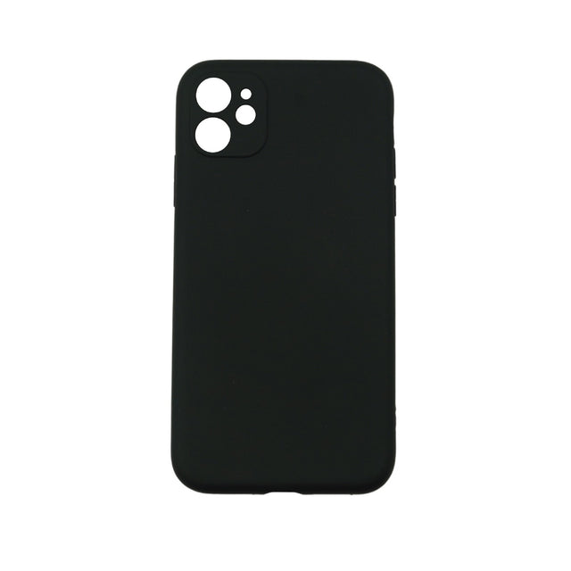 Husa protectie Flippy compatibila cu Apple iPhone 12 Liquid Silicone Case Negru - vivimall.ro