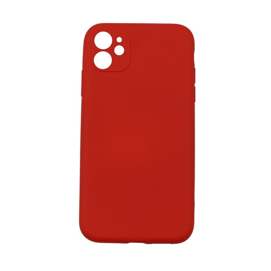 Husa protectie Vivimall compatibila cu Apple iPhone 12 Liquid Silicone Case Rosu - vivimall.ro