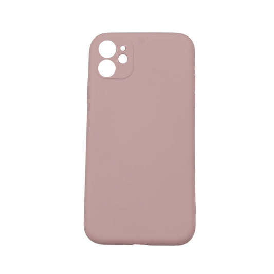 Husa protectie Vivimall compatibila cu Apple iPhone 12 Liquid Silicone Case Roz - vivimall.ro