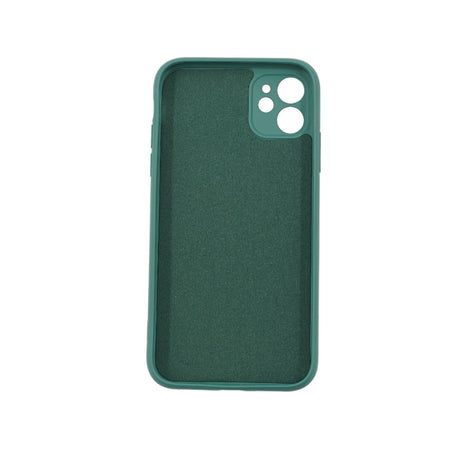 Husa protectie Flippy compatibila cu Apple iPhone 12 Liquid Silicone Case Verde - vivimall.ro